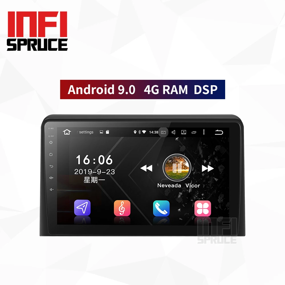 Автомобильный dvd-плеер с радио 4 Гб ОЗУ DSP Android 9 0 для Hyundai Sonata 2018 год | Автомобили и
