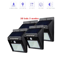 2/4 шт. 30 светодиодный солнечный Мощность уличный светильник движения PIR Сенсор настенная лампа для отдыха на открытом воздухе Водонепроницаемый 500 лм гирлянды светодиодный светильник авангард