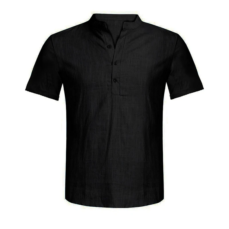Camisa Летняя мужская рубашка Повседневная Блузка хлопковая льняная рубашка свободные топы рубашка с коротким рукавом camisa masculina гавайская рубашка