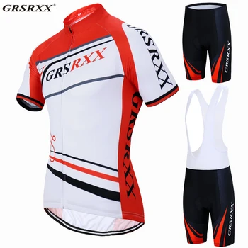 

GRSRXX 2020 summer Top Quality Cycling Jersey Set Summer Anti-UV Cycling Jersey Set Suit Mountain Bike Clothes Ropa Ciclismo