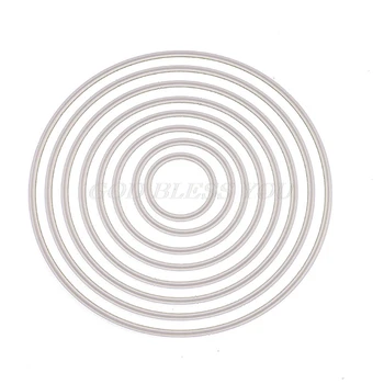 

Round Cutting Dies Stencil DIY Scrapbooking Embossing Album Paper Card Crafts Drop Shipping
