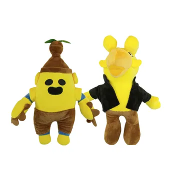 

26CM New Brawl Stars Cartoon Game Peripheral Plush Dolls Toys Warrior Hero Anime Figure Model Dolls Toys Children Birthday Gift