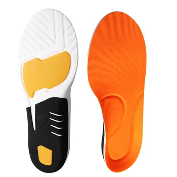 

1 Pair Gel Men Women Sports Shoe Insoles Performance Running PU Foot Care Cushion Shock Absorption Neutral Athlete Arch Support