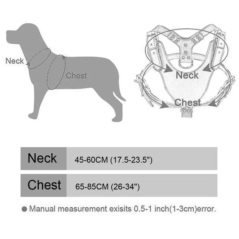 Поводок для домашних животных, кожаный нагрудный ремень для собак с шипами и заклепками, черный ошейник, регулируемое ожерелье, поводок для прогулок, для средних и больших собак