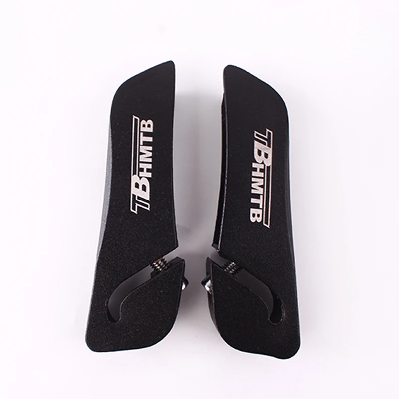 1 pair black MTB маленький вспомогательный Руль 1 Пара алюминиевый сплав рога на велосипедный руль горная дорога велосипедная Ручка Бар Конец 22,2 мм углеродное волокно - Цвет: 1 pair black