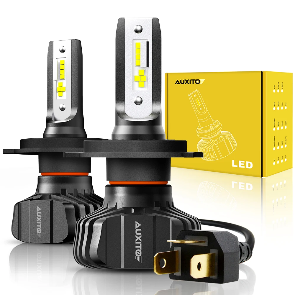 AUXITO 2 шт. H4 9003 HB2 светодиодный лампы для фар 12 В 24 в H11 H8 автомобилей мотоцикла