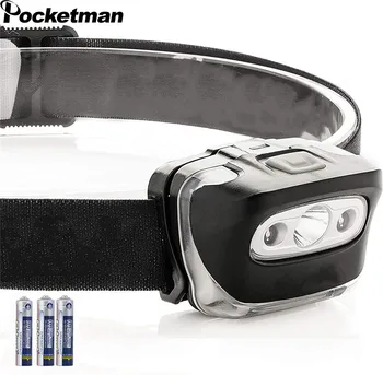 

Powerfull Headlamp Lightweight LED Headlight Torch Comfortable Headband Perfect for Runners Brightest Hat Use 3 x AAA Batteries