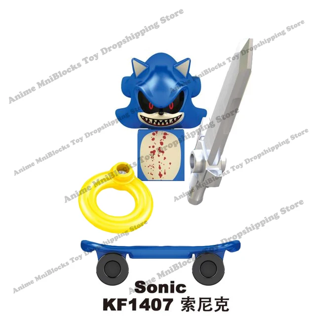 KF6123 SINGLE SALE Movie Sonic Building Blocks anime Bricks Amy Rose Ray Storm Shadow mini Dolls Action Figure Assembly Toy gift Purple