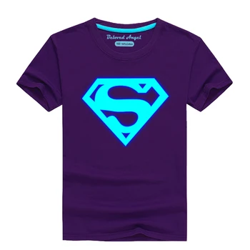 

Luminous Boys T Shirt Girls Kids Tops Children Clothing Short Sleeves Summer Clothes Print Cartoon Tee Yellow Orange Blue Purple