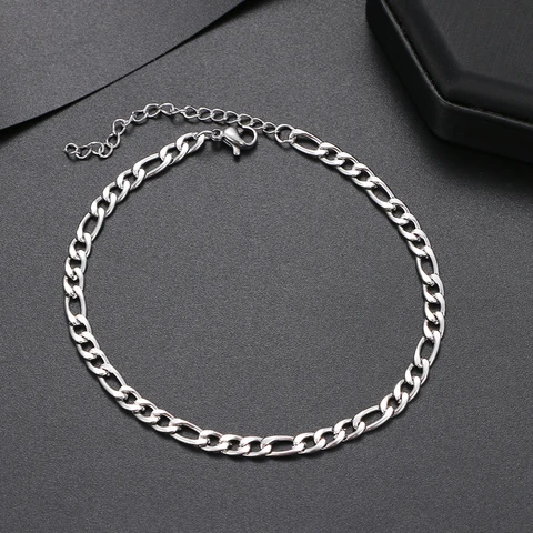 Stainless Steel Fashion New Chain Anklets Barefoot Gold Color Anklet For Women Men Jewelry Party Friends Gifts NEW
