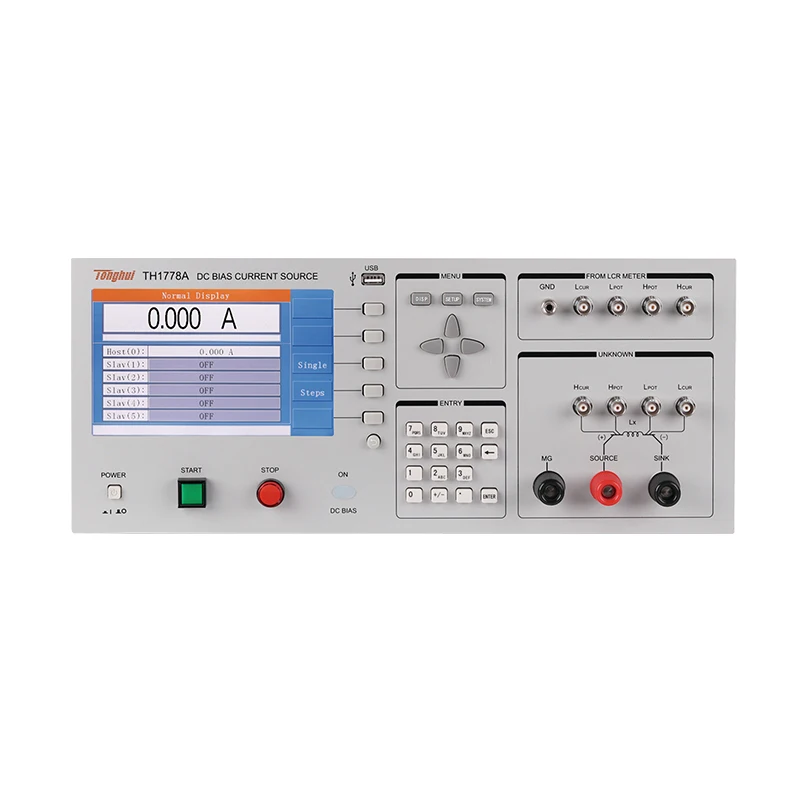 

TH1778A DC Bias Current Source Provide 0~20A of Constant Current Output for Single One