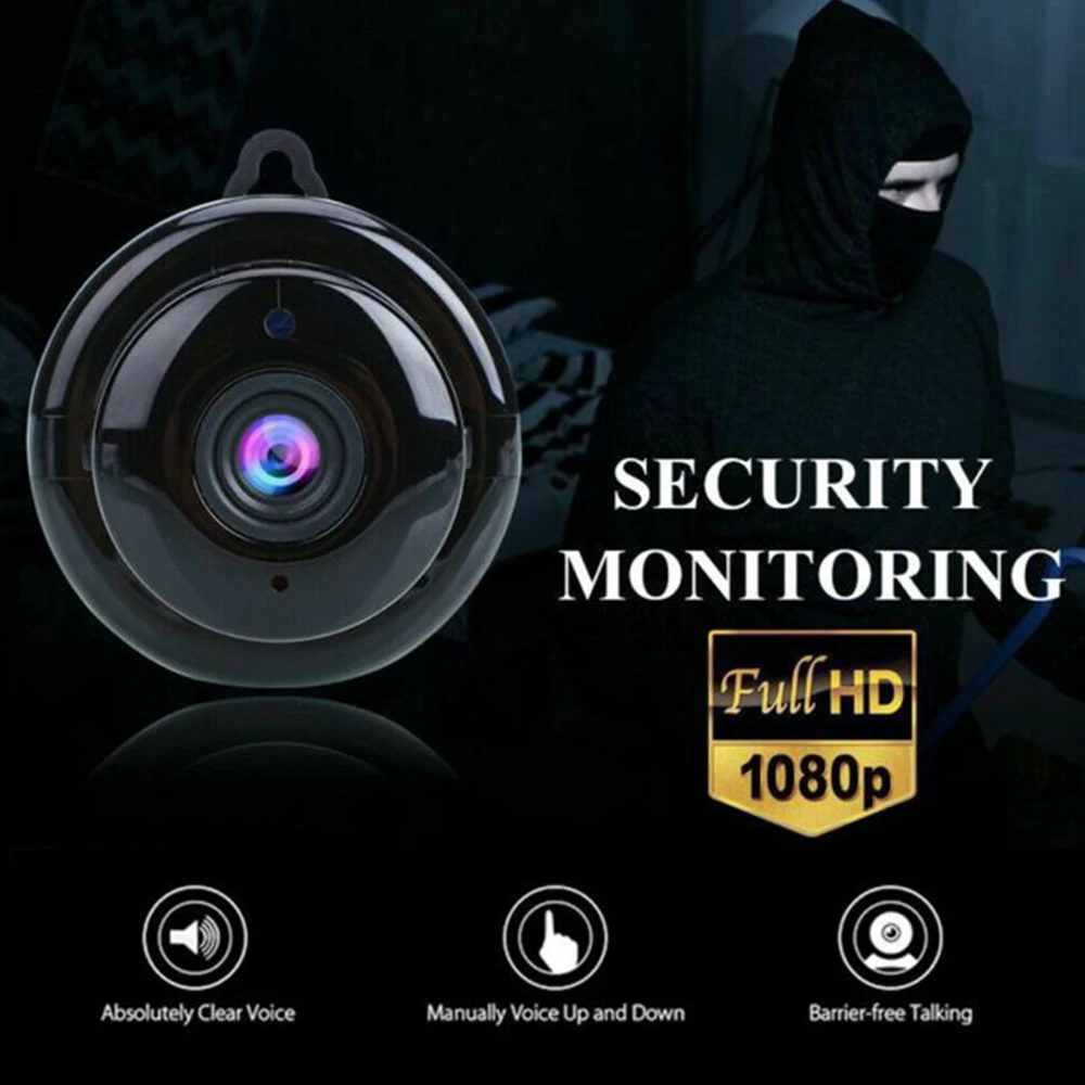 1080P Micro Wireless Wifi Camera US/UK/EU/AU Standard Network Surveillance Baby Security Monitor IR LED Night Vision HD Camera