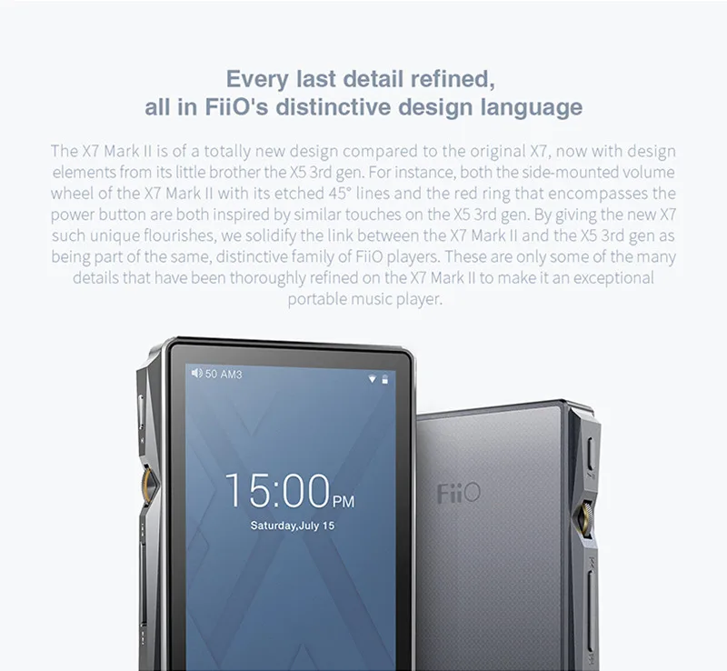 FiiO X7II Mark II +AM3A with balanced Module AM3A Android-based WIFI Bluetooth 4.1 APTX Lossless DSD Portable Music Player