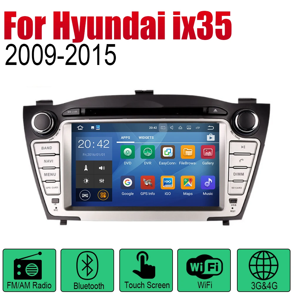 ZaiXi Авто Радио 2 Din Автомобильный dvd-плеер на основе Android для hyundai ix35 2009~ gps Навигация BT Wifi карта мультимедийная система стерео