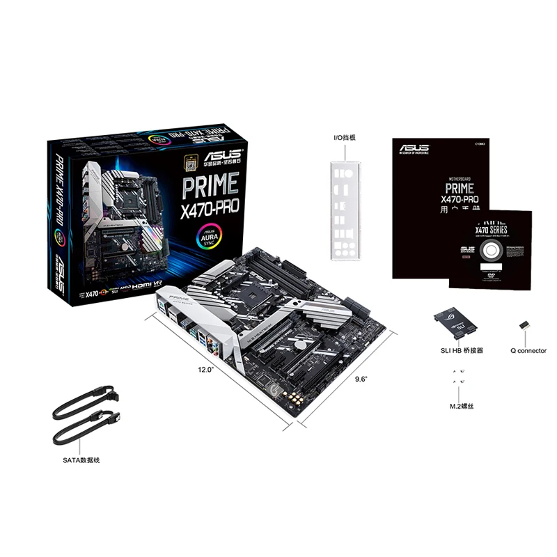  New ASUS PRIME X470-PRO motherboard Socket AM4 DDR4 USB3.0 USB3.1 SATA3 64GB HDMI M.2 X470 desktop 