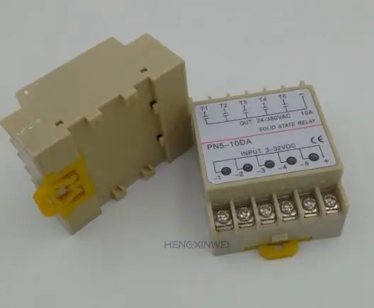 PN5-10DA 5 групп din-рейку SSR quintuplicate пять входов 3~ 32VDC выход 24~ 380VAC Однофазный DC твердотельные реле