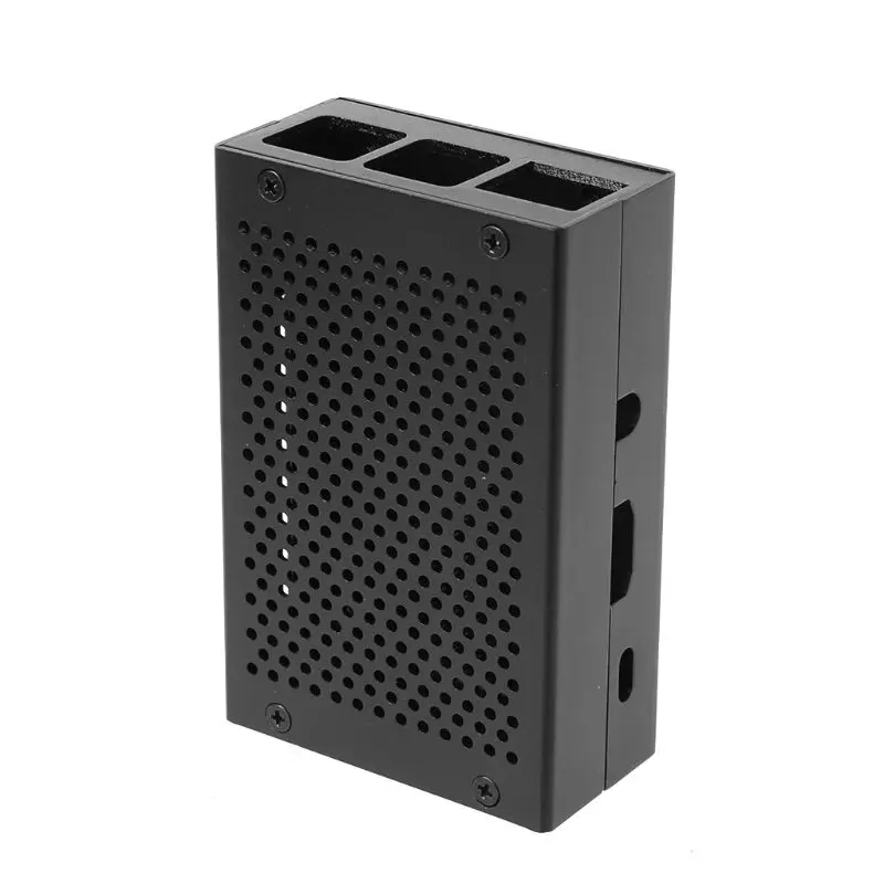 1Set Silver/Black Aluminum Alloy Case Metal Enclosure for Raspberry Pi 3 Model B