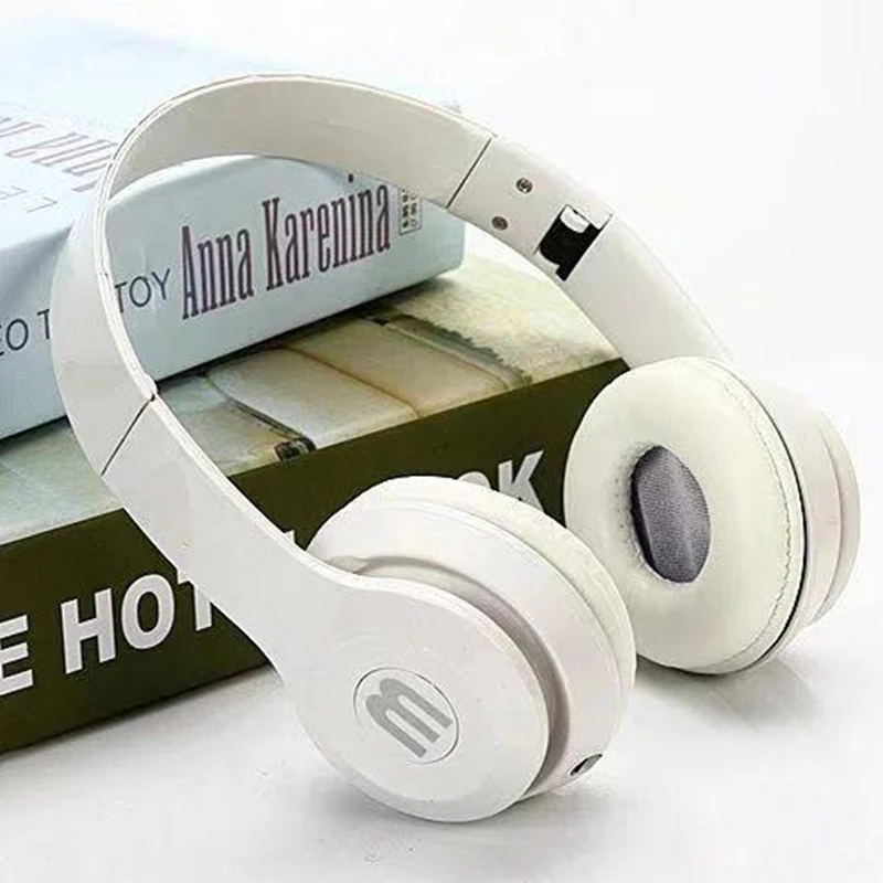 

3.5mm Foldable Wired Headset Stereo Sound 1.2m Support Answer and Hang up Calls Headphone for Cellphones Computers Tablets Mp3