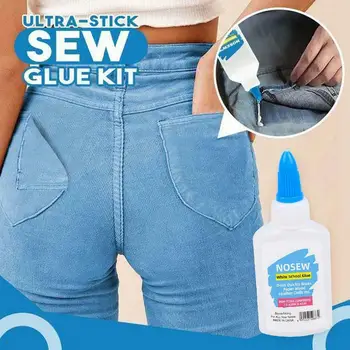

Ultra-Stick Sew Glue Kit Secure Stitch Liquid Clothes Sewing Solution Kit Universal Houseware Repair