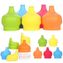 Мультяшная силиконовая непроливающаяся герметичная мягкая чашка желтый/красный/оранжевый/зеленый/синий чехол соломинка 30 г аксессуары