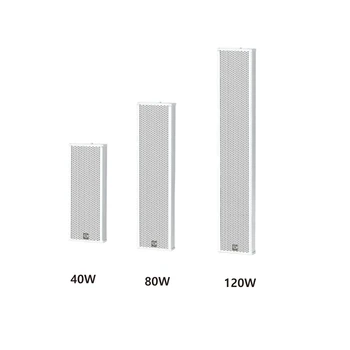 

40-120 watt aluminum SIP network waterproof active column speaker with Built-in class D amplifier for in-outdoor use