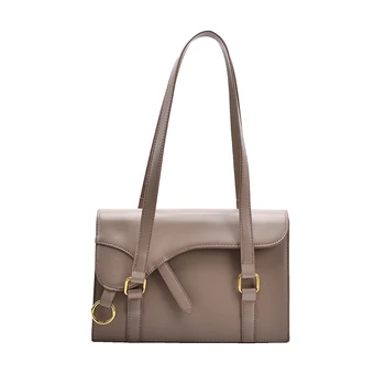 

Small Square Bag for Women Handbag Luxury Designer 2020 High Quality Solid Color Leather Shoulder Tote Bag Bolsa Feminina Grande