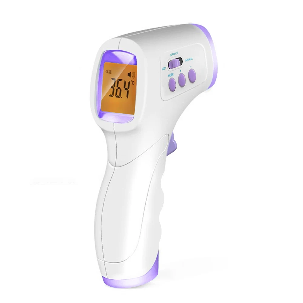 

Ear Forehead Thermometer Infrared Thermometer Digital Non Contact Baby Temperature Gun Gauge for Adult Kid Body With Fever Alarm