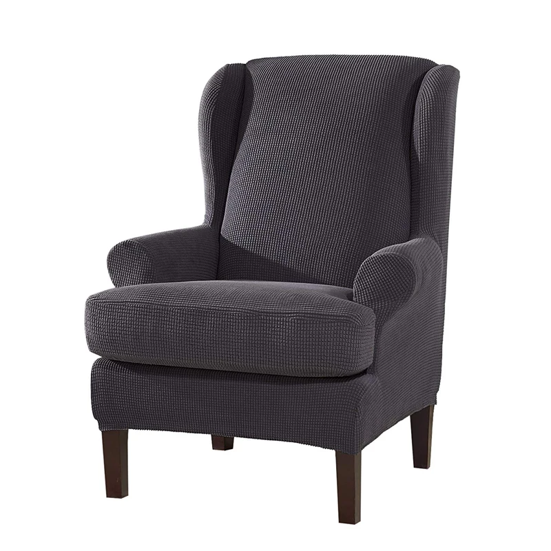 Dark Gray Одно сиденье эластичные чехлы на кресла кресло диван задняя крышка стула американский стиль мебель протектор сплошной цвет домашний декор - Цвет: Dark Gray