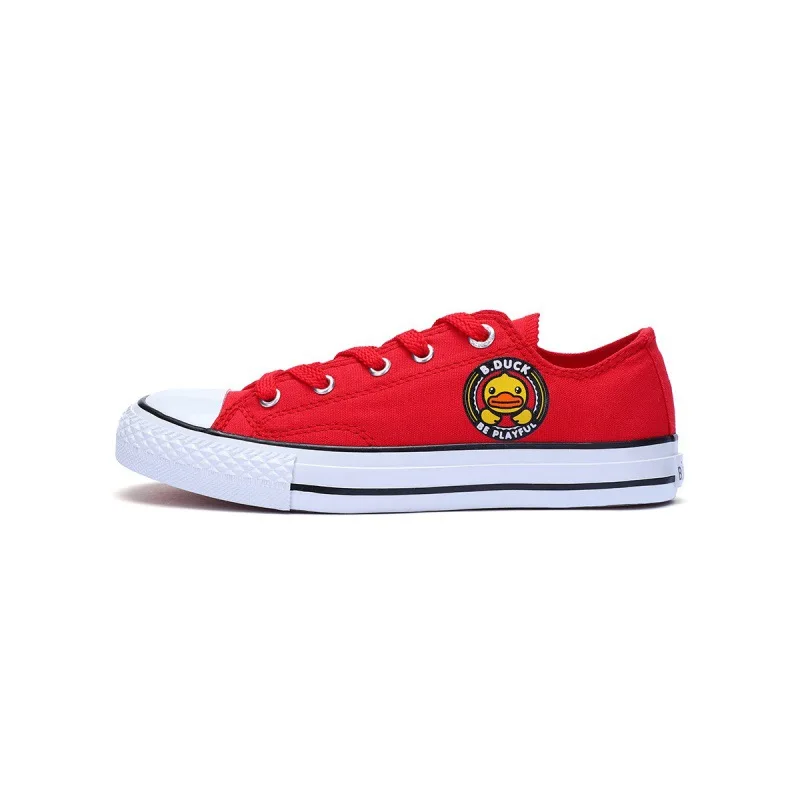 

B. Duck Yellow Duck Spring And Summer Autumn New Style Women's Low Top Canvas Shoes Flat Versatile Casual Shoes WOMEN'S Shoes
