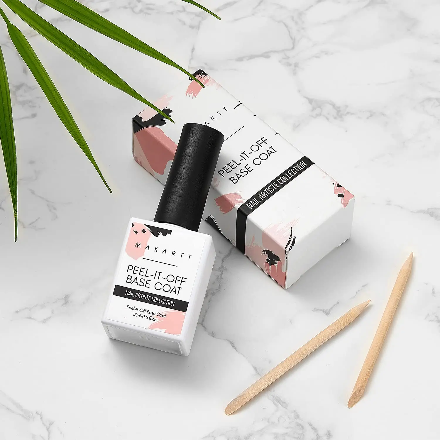 Makartt Peelable Base Coat Nail Polish 2 in 1 15ML