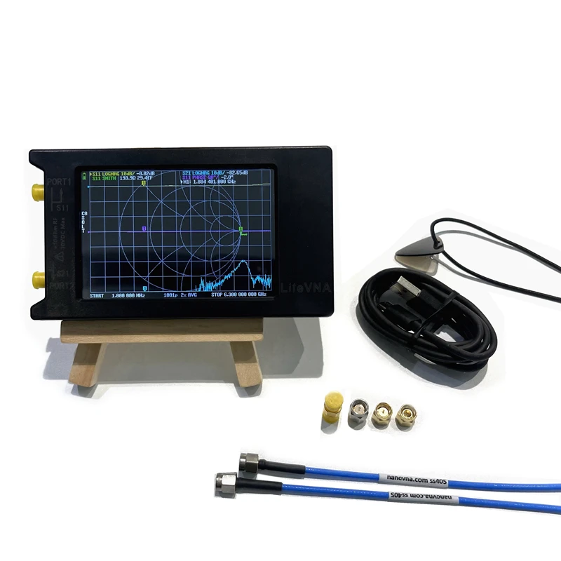 New LiteVNA-64 50KHz ~ 6.3GHz LiteVNA 3.95" Touch Screen Vector Network Analyzer HF VHF UHF Antenna Analyzer Update of NanoVNA 2