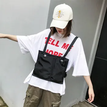 

Unisex Chest Rig Bag Adjustabl Tactical Vest Bag Women Tactical Chest Bag Drawstring Waistcoat Packs Street Hip-hop Fanny Pack