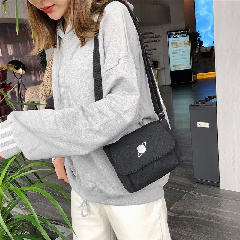 

New Style One-Shoulder Diagonal Handbag Processing Students Canvas Backpack