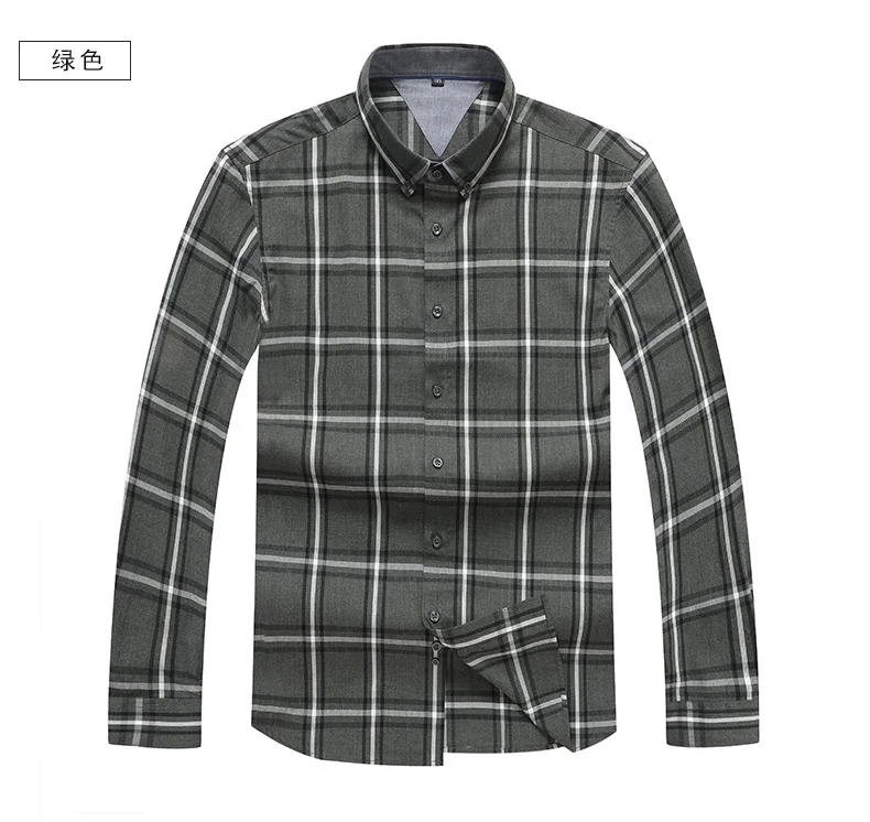 Плюс 8XL 6XL 5XL хлопковая фланелевая мужская клетчатая рубашка Slim fit весна осень мужские Брендовые повседневные рубашки с длинными рукавами