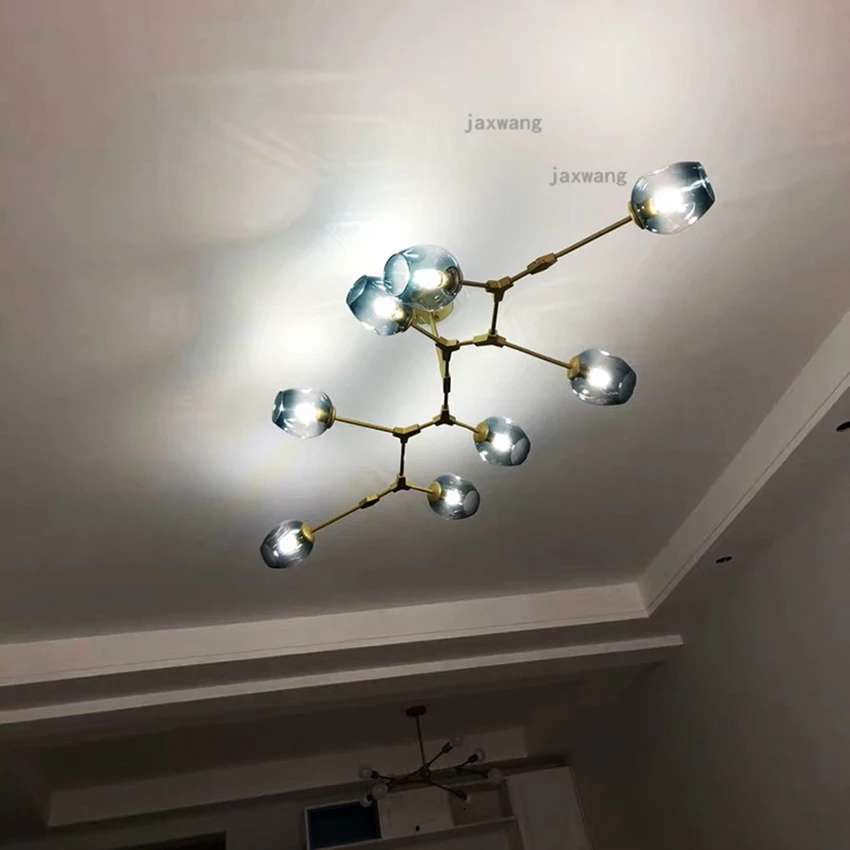 Nordic Lustre Loft Chandeliers LED Glass Modern Restaurant Hanging Ceiling Lamps Living Room Chandelier Light Fixtures | Освещение