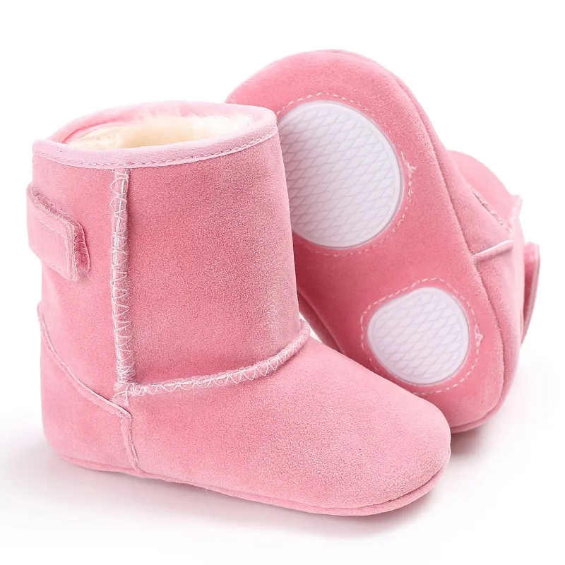 Зимние ботинки для новорожденных; обувь для маленьких девочек и мальчиков; обувь для снежной погоды; очень теплые детские ботиночки на молнии в спортивном стиле