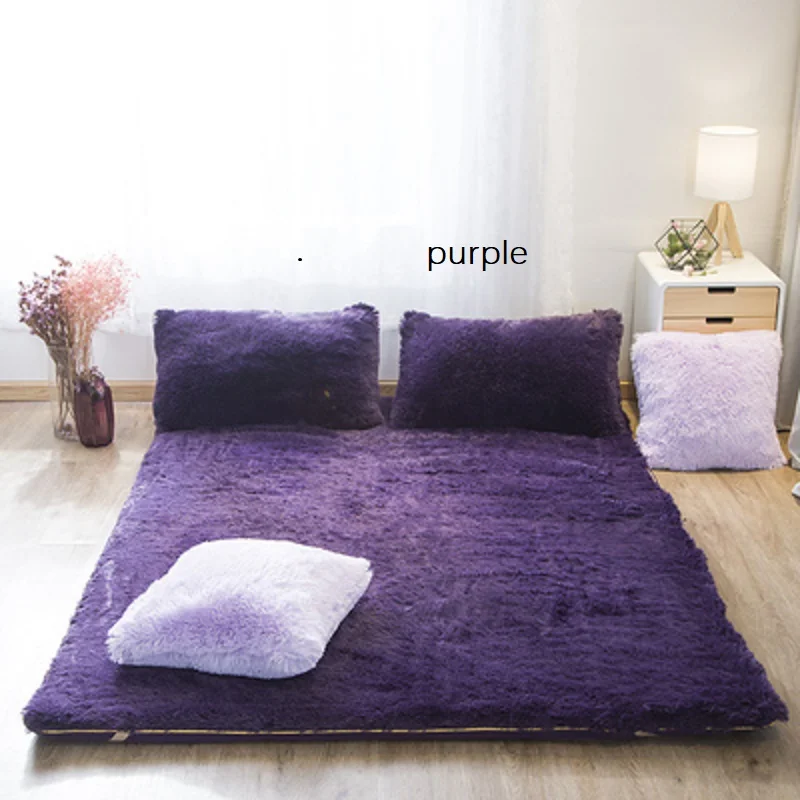 Foldable Mattress in Winter Coral Fleece Comfortable Fabrics Warm in Winter Foldable Mats King Queen Twin Full Size Bed Product