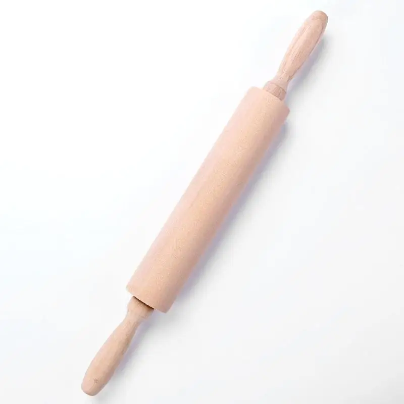 Solid Wooden Roller Baking Cookies Pastry Pizza Wide Noodle Biscuit Fondant Cake Dough Rolling Pin Kitchen Small Gadget