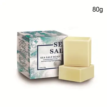 

Sea Salt Soap Cleaner Moisturizing Goat Milk Soap Face Care Sea Salt Soap Removal Pore Acne Pimple Treatment Wash Basis Soap