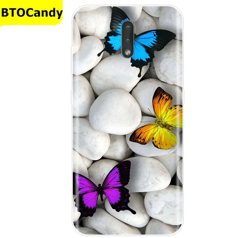 For Nokia 2.3 Case TA-1211 TA-1214 TA-1206 TA-1209 Case for Nokia 2.3 Nokia2.3 Case Silicone Cover Painted Soft TPU Fundas Bags leather phone wallet Cases & Covers