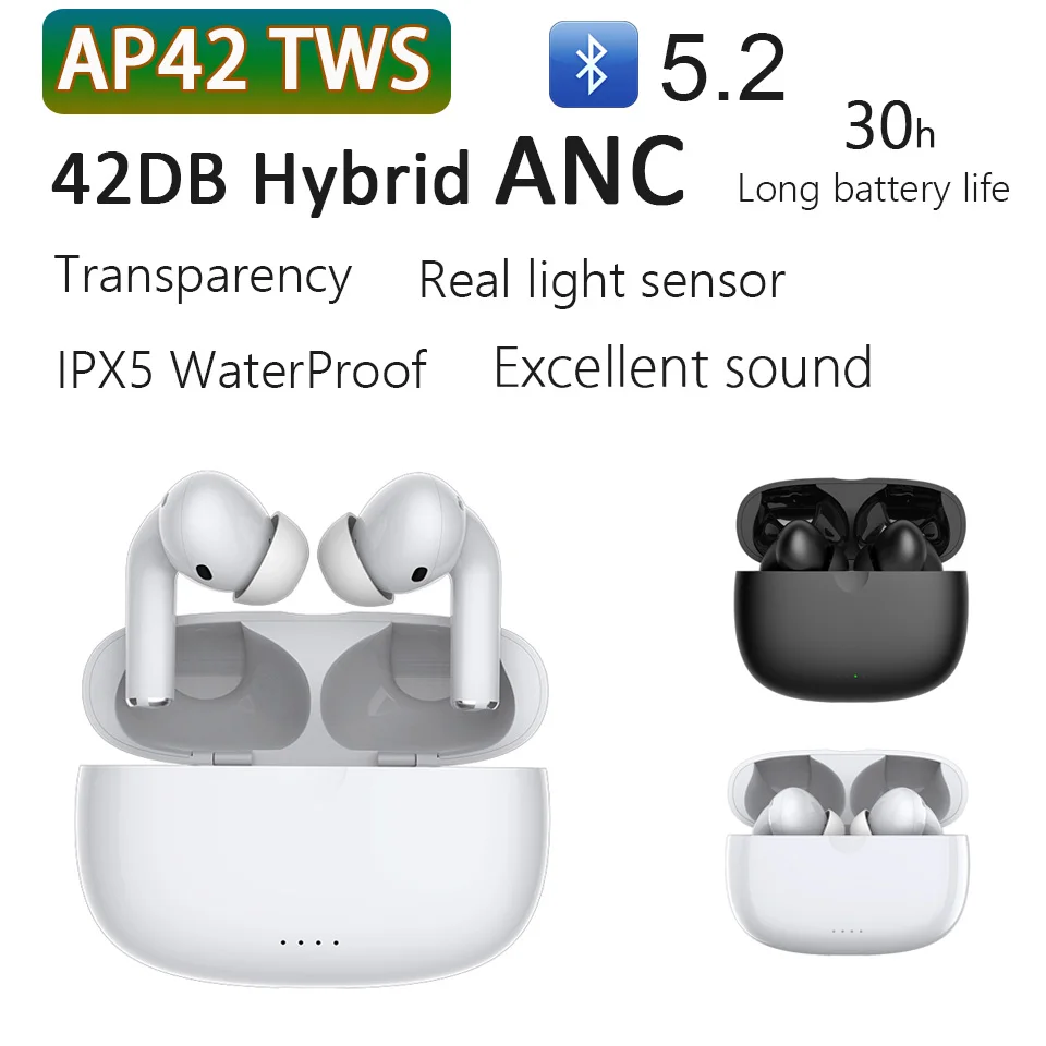 TWS-наушники AP42 с поддержкой Bluetooth и защитой IPX5 |