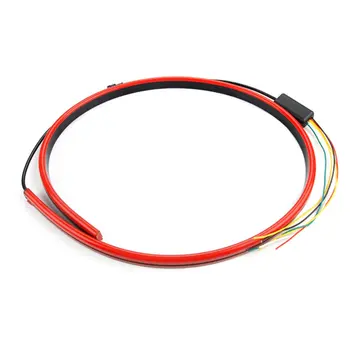 

Car Led High Position Brake Light Warning Light Strip Driving With Streamer Steering Brake Light Multiple Functions