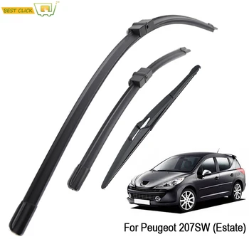 

Misima Windshield Windscreen Wiper Blades Set Kit For Peugeot 207SW 207 SW Front Rear Window 2006 2007 2008 2009 2010 2011 2012