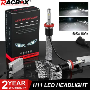 

H11 H8 H9 Car Led Headlight Bulb Copper Belt Led Auto Lights 55W 10000LM 12V 24V Front Fog Lamp for 2.5 inch Fog Light Lenses