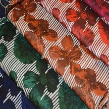 Пятитцветные цветы из жаккардовой хлопковой пряжи, ткань для костюма, пальто, платья, швейный патч, текстиль, сделай сам, полиэстер, ткань tissu C895