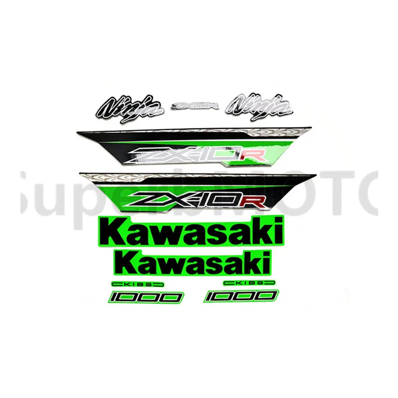 Для Kawasaki Ninja ZX10R ZX-10R 2011 2012 2013 zx10r Стикеры комплект Аксессуары для мотоциклов наклейка на обтекатель