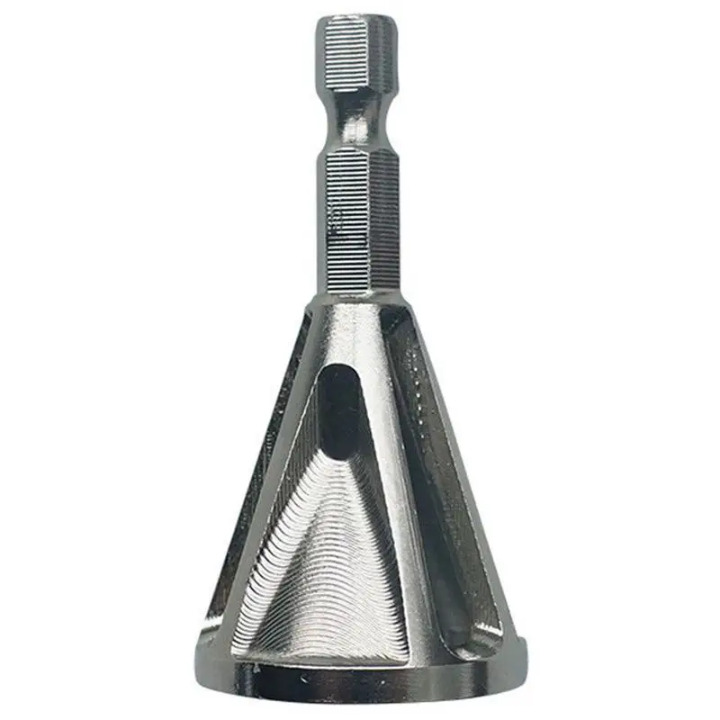 

Stainless Steel Deburring External Chamfer Tool Hex Shank Knurled Post Drill Bit Remove Burr