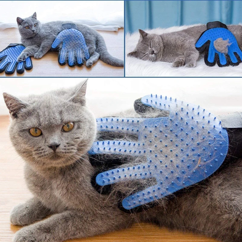 Pet Silicone Dog Pet brush Glove Grooming Brush Grooming Glove Cat Bath Cat cleaning Supplies comb Accessoies pet grooming gloves,cat grooming brush