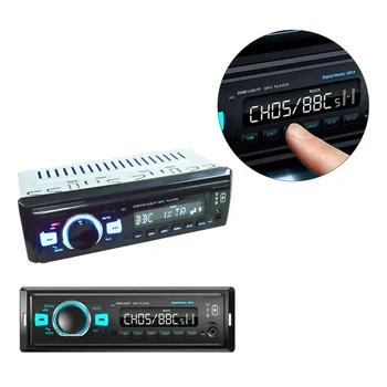 

1Pc Digital Radio All-in-one With Card Reading Usb Function Using Original Car Antenna (Black)