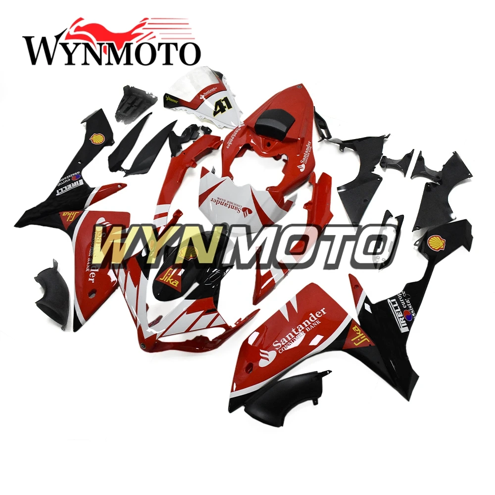 

Santander Red Black White Complete Fairing Kit For Yamaha YZF1000 R1 Year 2007 2008 07 08 Injection ABS Plastic Bodywork Kit